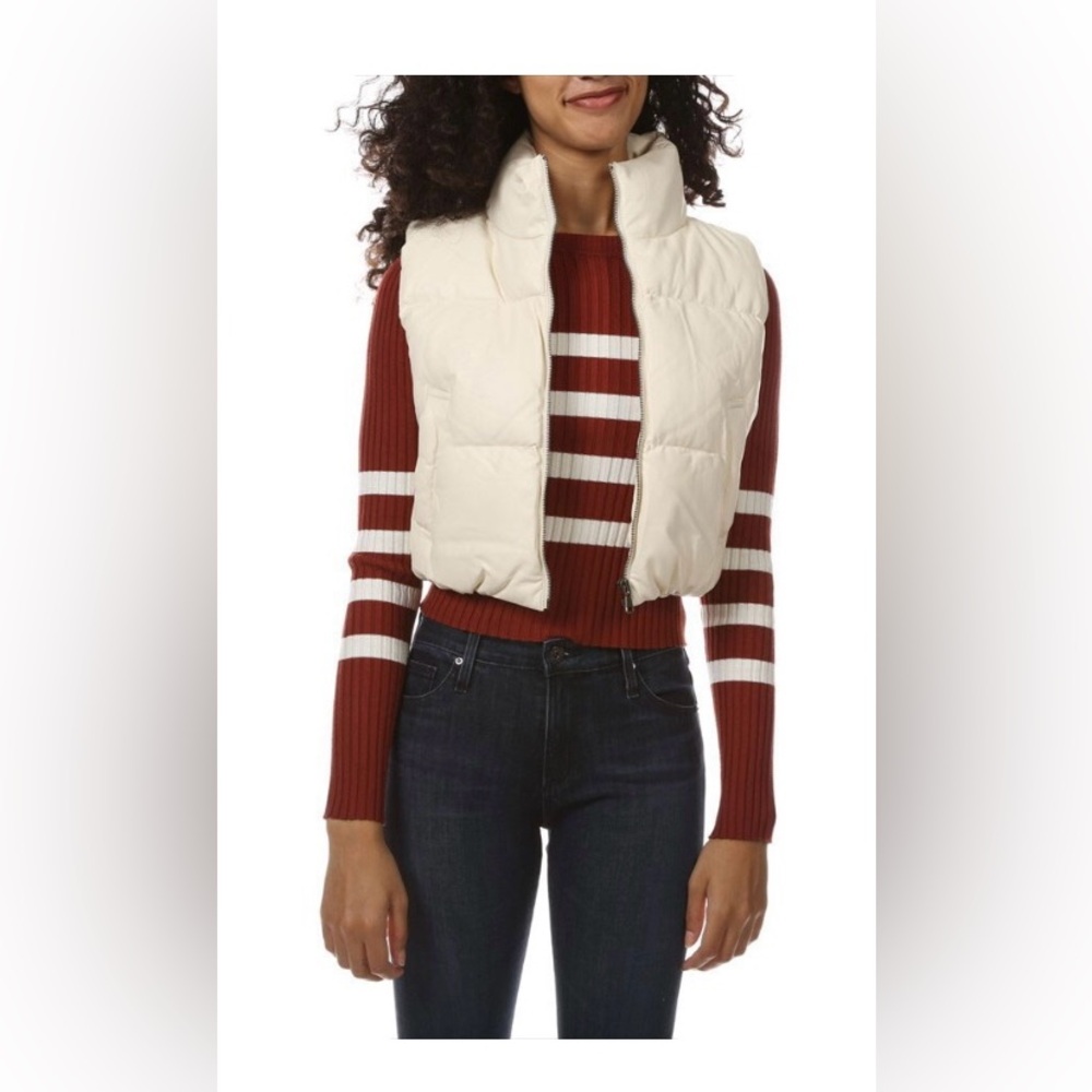 NWOT Double Zero Cropped Puffer Pocket Vest (JUNIORS)